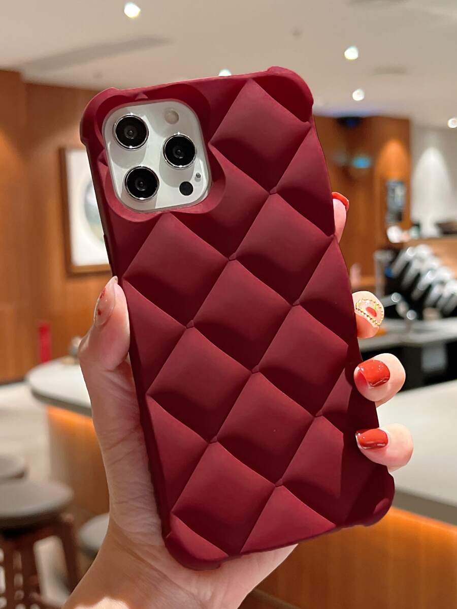 جراب متوافق مع iPhone موحدة اللون - الأحمر - مشاهدة 1