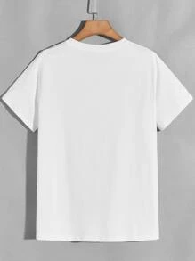 Manfinity Dauomo Men Skeleton And Basketball Print Tee