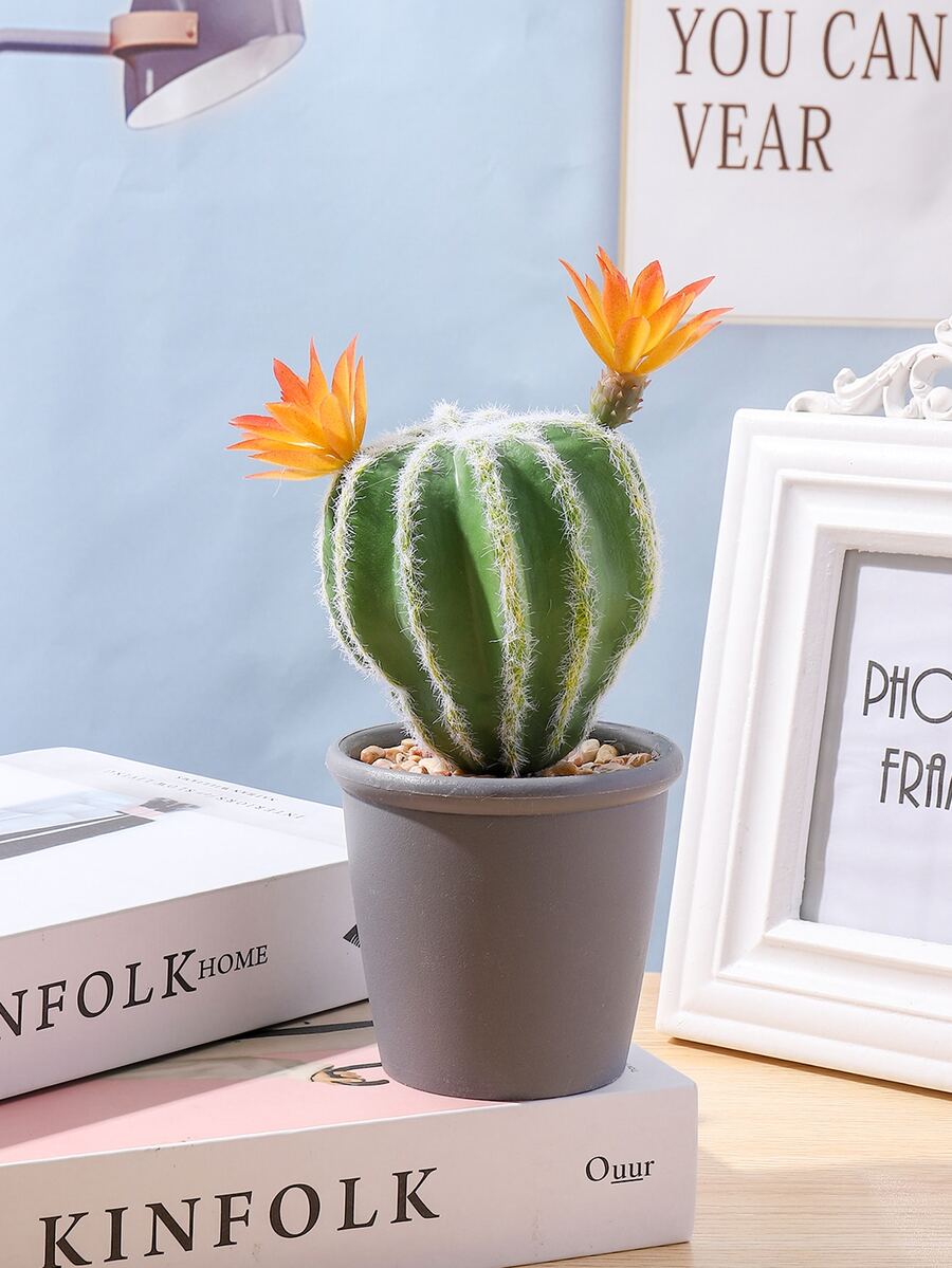 1 pieza cactus artificial - Verde - Ver 1