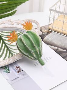 1 pieza cactus artificial - Verde - Ver 4