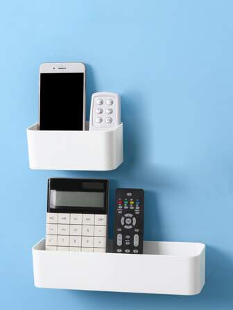 1 件纯色壁挂式遥控器支架秋季家居装饰