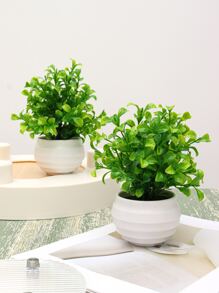 Cây trồng trong chậu nhân tạo 1pc - Nhiều màu - Xem 3