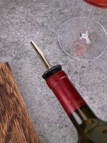 Tapón de vino de acero inoxidable de 1 pieza, tapón de botella de vino simple para Bar - Multicolor - Ver 4