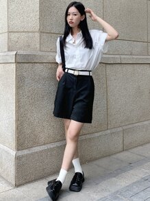 DAZY Cinturón con hebilla metálica - Blanco - Ver 8