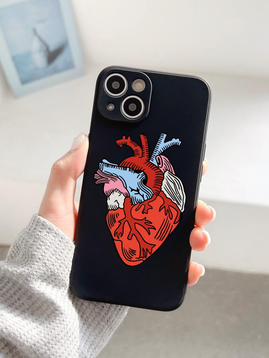 心形图案手机壳，国际版，非国内版 - 彩色 - 查看 1