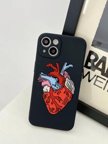 心形图案手机壳，国际版，非国内版 - 彩色 - 查看 3