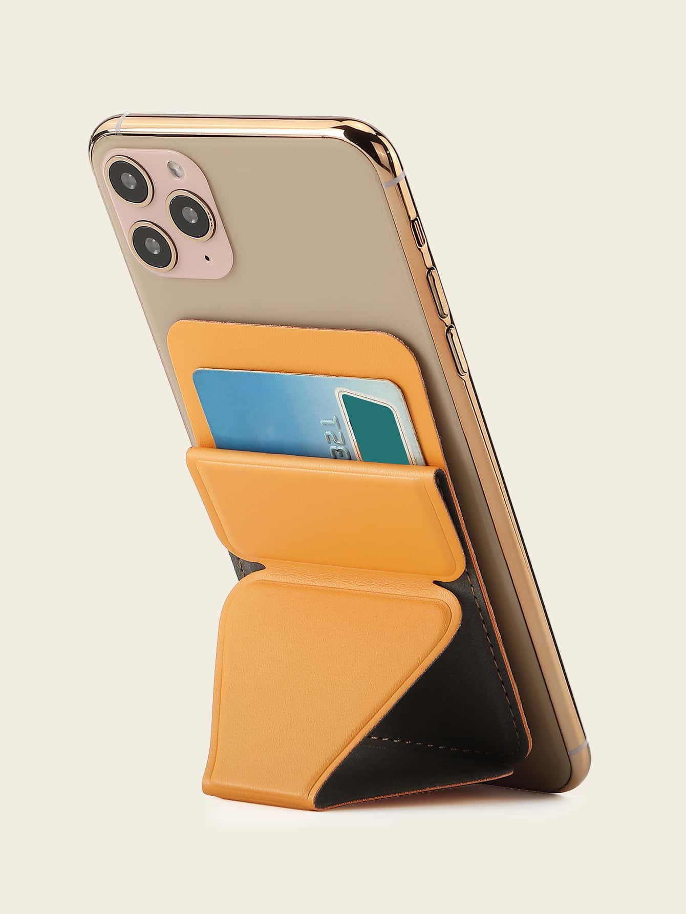 1入組推拉手機支架 - 橘色 - 查看 1