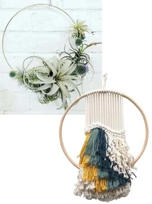 3 piezas Anillo de bambú interno - Beis - Ver 3