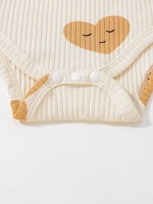 Đứa bé gái 2 Miếng Viền Ruffle Áo liền quần thun - Nhiều màu - Xem 5