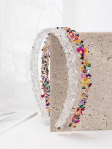 2 cái Băng đô Trang trí Đá Ngẫu nhiên - Nhiều màu - Xem 1