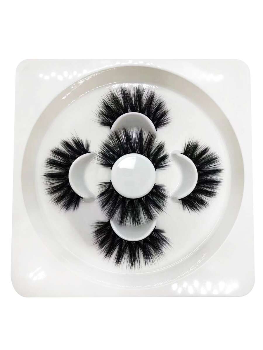 3pairs Separated False Eyelashes - Black - View 1