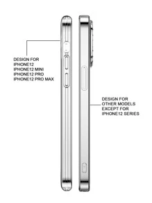Disc Print Clear Phone Case - Multicolor - View 5