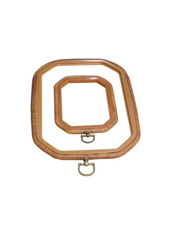 2入組/套塑料手工繡花框極簡主義木製圖案繡花箍用於縫紉