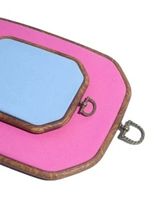 2入組/套塑料手工繡花框極簡主義木製圖案繡花箍用於縫紉 - 銅色 - 查看 5