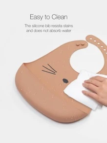 Bebé Babero con estampado de dibujos animados - Albaricoque - Ver 6