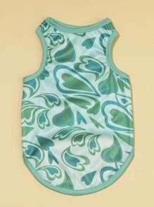 PETSIN Heart Print Pet Tank - Multicolor - View 2