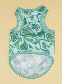 PETSIN Heart Print Pet Tank - Multicolor - View 5