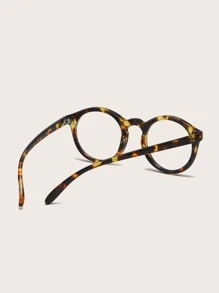 Kính quang học tròn trong suốt cổ điển, gọng kính đơn giản và thời trang cho ngày thường - Nhiều màu - Xem 3