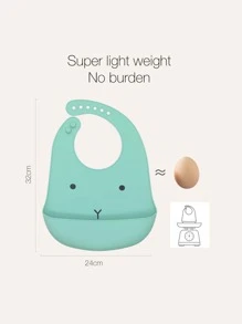 2pcs Infant Silicone Waterproof Anti-Leakage & Anti-Dirt Bibs, Unisex - Multicolor - View 4