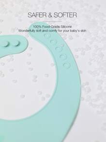 2pcs Infant Silicone Waterproof Anti-Leakage & Anti-Dirt Bibs, Unisex - Multicolor - View 5