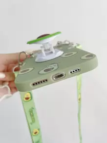 Ốp lưng điện thoại hình quả bơ mùa hè có dây đeo, tương thích với iPhone 17/17 Air/17 Pro/17 Pro Max/16/15/14/13/12/11 - Nhiều màu - Xem 4