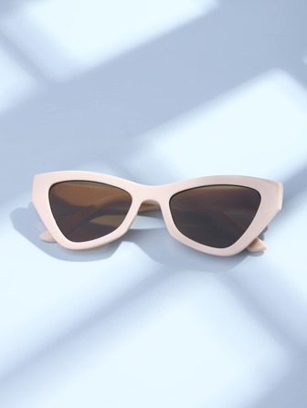 1 Pair Plastic PC Cat Eye Fashion Glasses