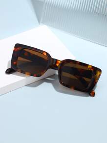 方形框架时尚眼镜波西米亚风海滩配饰女士太阳镜太阳镜色调基本款和适合毛衣牛仔裤运动裤连帽衫夹克连衣裙和长袖衬衫的时尚遮阳优雅装扮家庭出游旅行度假夏季海滩度假、户外、旅行 - 棕色 - 查看 1