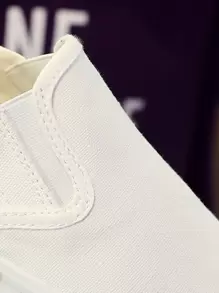 Men Slip On Sneakers - White - View 4