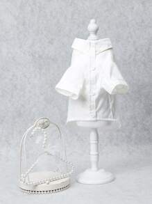 Plain Pet Shirt - White - View 2