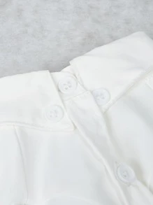 Plain Pet Shirt - White - View 4