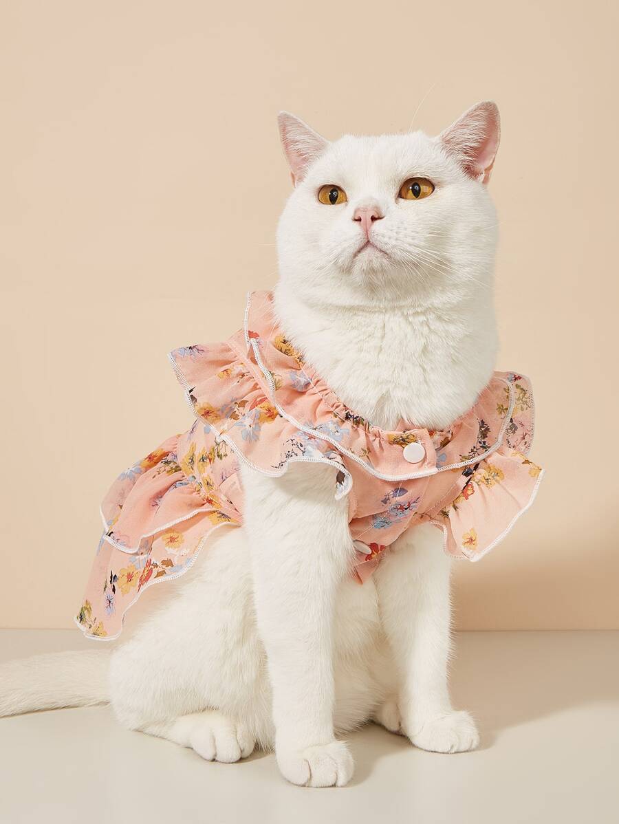1 váy in hoa cho thú cưng - Nhiều màu - Xem 1