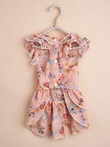 1 váy in hoa cho thú cưng - Nhiều màu - Xem 3