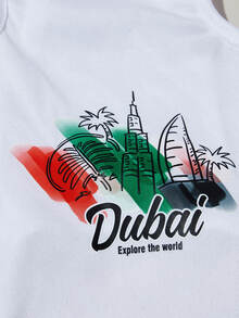 PETSIN 字母圖案寵物背心上衣 - 白色 - 查看 5