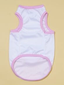 熊貓印花寵物背心 - 彩色 - 查看 3