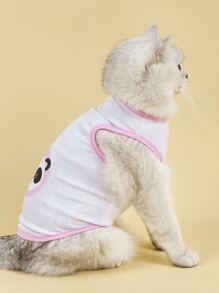 熊貓印花寵物背心 - 彩色 - 查看 6