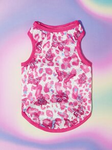 PETSIN Y2K Butterfly Pattern Pet Tank