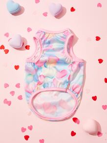 PETSIN Valentine's Day Heart Print Pet Tank - Multicolor - View 3
