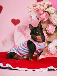 PETSIN Valentine's Day Heart Print Pet Tank - Multicolor - View 4