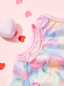 PETSIN Valentine's Day Heart Print Pet Tank - Multicolor - View 6