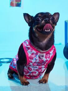 PETSIN Y2K Butterfly Pattern Pet Tank