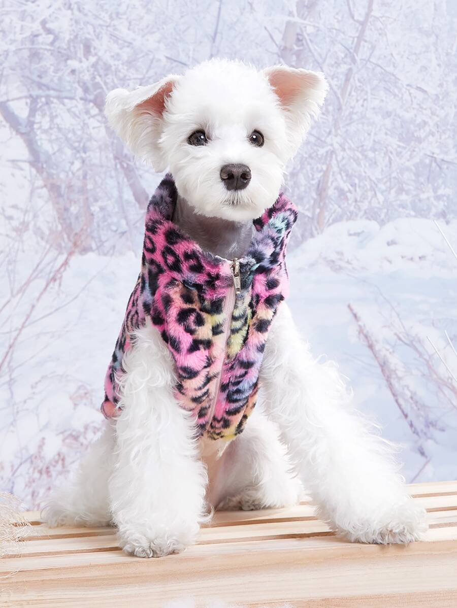 PETSIN Tank de mascota con estampado de leopardo - Multicolor - Ver 1