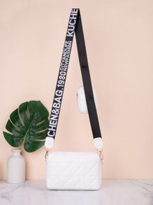 Không thấm nước, nhẹ, túi vuông chi tiết khâu đơn giản dành cho doanh nhân với túi nhỏ dành cho nữ tuổi teen Sinh viên đại học, tân binh và nhân viên văn phòng Hoàn hảo cho văn phòng, đại học, công việc, kinh doanh, đi làm - trắng - Xem 2