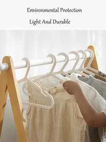 10 cái Móc áo Màu Rắn - trắng - Xem 5