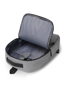 3入組極簡風格功能背包套裝 - 灰色 - 查看 4