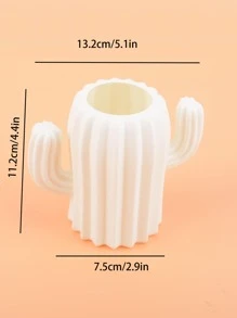 1 giá đỡ bút hình xương rồng trắng - trắng - Xem 10