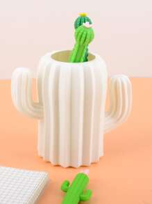 1 giá đỡ bút hình xương rồng trắng - trắng - Xem 9