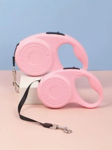 1 dây xích thú cưng tự động, dây xích chó có thể thu vào tự động ngoài trời - Hồng - Xem 1