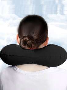 1pc Car U Shaped Pillow - Black - View 2