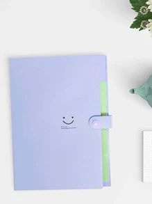 1入組素色資料夾帶1入組標籤貼紙 - 紫色 - 查看 3