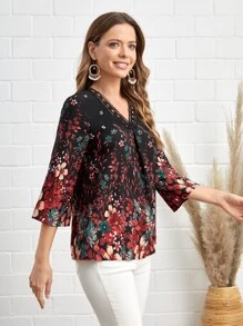 EMERY ROSE Áo sơ mi nữ Hoa Boho - Nhiều màu - Xem 4